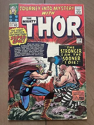 Buy Journey Into Mystery #114 FN 1st Appearance + Origin Of Absorbing Man | Marvel • 88.46£
