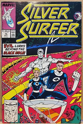 Buy Silver Surfer 15 Galactus Reed Richards Steve Englehart Ron Lim 1988 Marvel • 3.16£