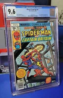 Buy Marvel Team Up #65 CGC 9.6 (1978) WP 1st U.S. App Captain Britain 1st App Arcade • 148.46£