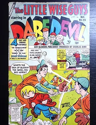 Buy Daredevil Little Wise Guys #115 November 1954 Lev Gleason, Baseball Charles Biro • 16.08£