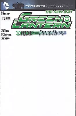 Buy GREEN LANTERN #13 - New 52 - Blank VARIANT Cover • 5.99£