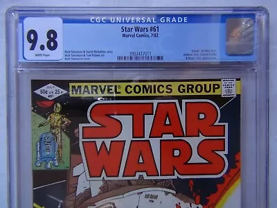 Buy Star Wars 61 (Marvel 7/82) - CGC 9.8 WHITE PAGES (Direct) - FREE SHIPPING • 172.89£
