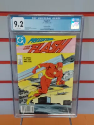 Buy FLASH #1 Newsstand (DC Comics, 1987) CGC Graded 9.2 ~ White Pages • 31.88£