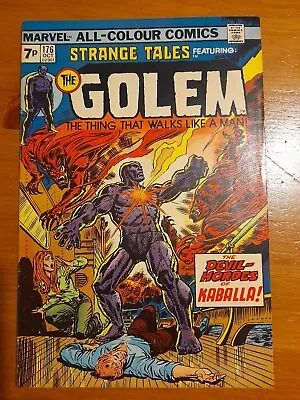 Buy Strange Tales Featuring Golem #176 Oct 1975 VFINE- 7.5 1st Appearance Kaballa • 4.99£