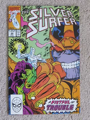 Buy 1990 Silver Surfer (v.2) #44 Thanos Drax 1st Infinity Gauntlet + All Adds Insert • 95.49£