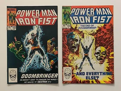 Buy Power Man & Iron Fist #103 & 104 Comics (Marvel 1984) 2 X VG/FN Issues • 9.50£