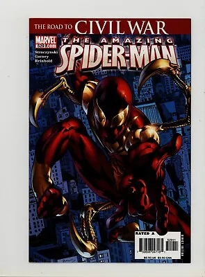 Buy Amazing Spider-Man 529 VF/NM First Appearance Iron Spider Armor 2006 • 19.50£