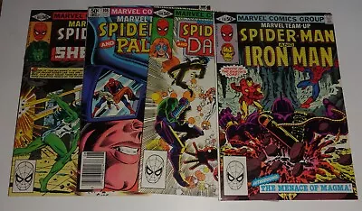 Buy Marvel Team Up #107,108,109,110 Spider-man She Hulk Iron-man  Vf's 1981 • 13.84£