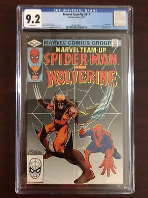 Buy CGC 9.2 Marvel Team Up 117 Spider-Man Wolverine X-Men White Pages • 39.98£