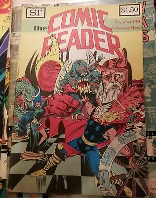 Buy 1982 Comic Reader #199 Thor Manhunter Covers Charlton Comics Index VG/FN • 7.91£