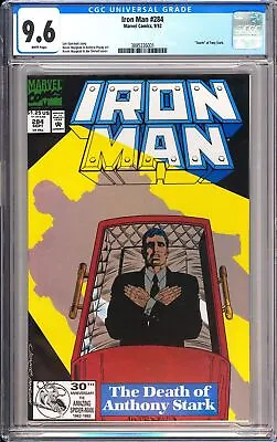 Buy Iron Man #284 CGC 9.6 1992 3885226001 Death Of Tony Stark! 1st Rhodey Rhodes • 46.61£