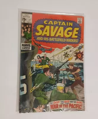 Buy Marvel Comics - Captain Savage And His Battlefield Raiders - Nov. 1969 - #17 • 8£