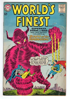 Buy World's Finest #133 Very Good Plus 4.5 Superman Batman Robin Aquaman 1963 • 14.45£