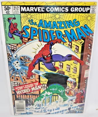Buy Amazing Spider-man #212 Hydro-man 1st Appearance *1981* Newsstand 6.0 • 21.37£