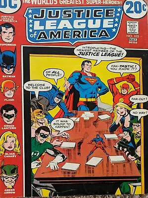 Buy DC Justice League Of America #105 May 1973 FN+ • 15.94£