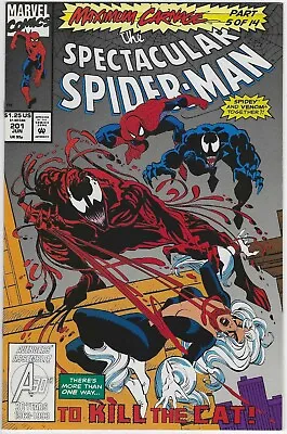 Buy The Spectacular Spiderman 201 Nm 1993 Peter Parker Amazing 1976 Series Lb4 • 5.51£