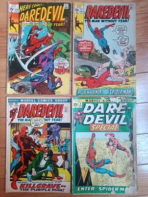 Buy DAREDEVIL Bundle #59 (1969) #77 (1971) #88 (1972) Daredevil Special #3 (1972) • 23.65£