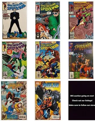 Buy Spectacular Spider-man 8-issue Lot! 139 174 183 187 202 219 1! Newsstand! Mcu! • 36.33£