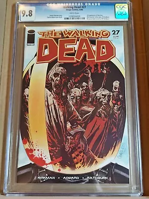 Buy The Walking Dead #27 CGC 9.8 2006 1st App. The Governor, Woodbury 1st Printing • 150£