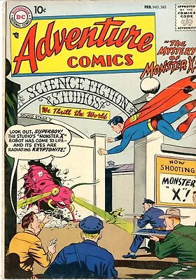 Buy Adventure  Comics   # 245     VERY GOOD     February 1958     See Photos • 71.96£