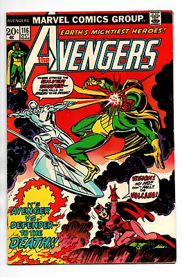 Buy Avengers #116  - Vs Silver Surfer - Captain America - Iron Man - 1973 - FN/VF • 15.88£