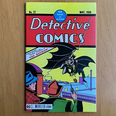 Buy Detective Comics Issue 27 Facsimile Edition Comic Book Batman First Appearance • 22£