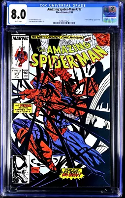 Buy Amazing Spider-Man 317 CGC 8.0  White Pages • 36.02£
