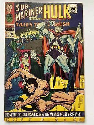 Buy TALES TO ASTONISH #90 Sub-Mariner Hulk 1st ABOMINATION 1967 Marvel UK Price VG • 35.95£
