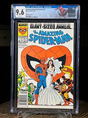 Buy AMAZING SPIDER-MAN Annual #21 June 1971 CGC 9.6 Newsstand Mary Jane Wedding KEY • 138.56£