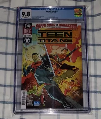 Buy Teen Titans #15 CGC 9.8 (1st Appearance Of The Savior [Tim Drake]) • 79.06£