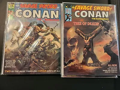 Buy 10 Savage Sword Of Conan Comic Magazine Lot # 1-10 • 238.32£