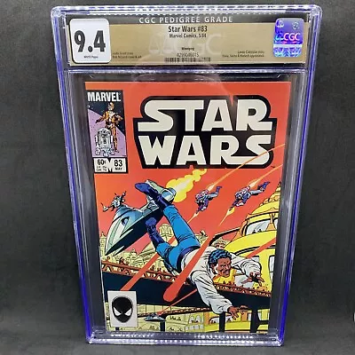 Buy STAR WARS 83 CGC 9.4 Winnipeg Pedigree Label 1984 Marvel Comics 1 Of A Kind • 140.11£