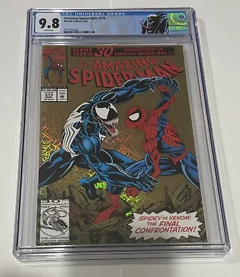 Buy Amazing Spider-Man 375 Marvel 1993 CGC 9.8 Gold Foil Cover (Custom Venom Label) • 102.78£