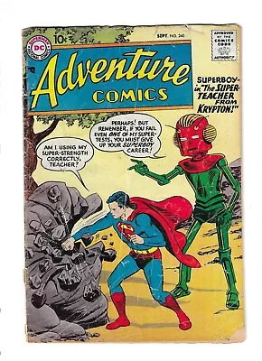Buy Adventure Comics # 240 Good [1957] Superboy DC 10 Cent Issue • 29.95£