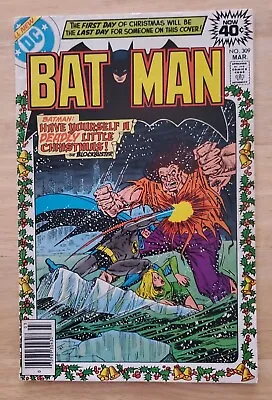 Buy Batman Issue 309 Vol 40 Vintage Boarded And Bagged DC Comics 1979 • 26.42£