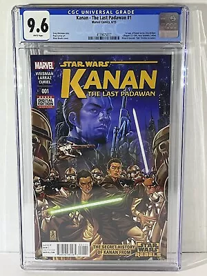 Buy Star Wars Kanan The Last Padawan #1 1st App Of Kanan (Marvel 2015) CGC 9.6 • 71.15£