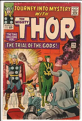 Buy Journey Into Mystery #116 1965 Marvel Comics 3.0 GD/VG KEY 1ST NORN STONES KIRBY • 23.32£