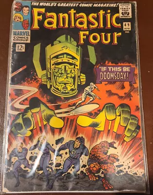 Buy Fantastic Four #49 Silver Age Marvel 1st Full Galactus Issue FR 1.0 1966 • 401.74£