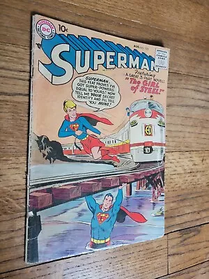 Buy Superman 123 Big Key 1st Supergirl Prototype 1958 Comic • 159.90£