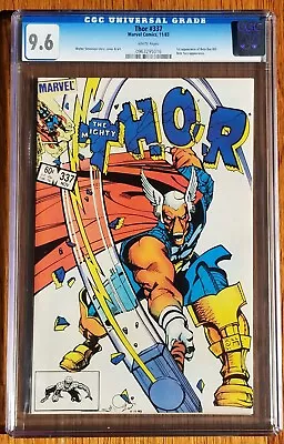 Buy Thor #337 1st Beta Ray Bill Marvel 1983 CGC 9.6 White • 179.69£