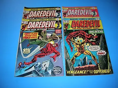 Buy Lot Of 4 Marvel Comics  -  Daredevil  #116, 118, 124, & 125 • 9.49£
