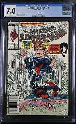 Buy The Amazing Spider-Man #315 CGC 7.0 Venom & Hydro-Man Appearance - 4414008003 • 47.66£