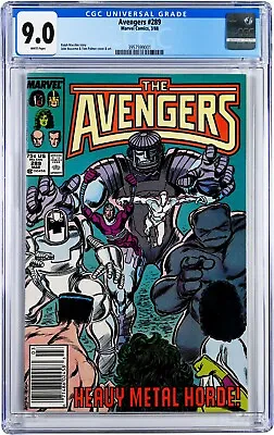 Buy Avengers #289 CGC 9.0 (Mar 1988, Marvel) Ralph Macchio Story, Heavy Metal Team • 38.01£