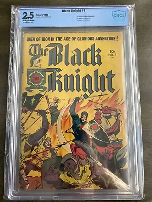 Buy The Black Knight #1 1953 Toby Press 1st Appearance CBCS 2.5 • 840.47£