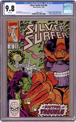 Buy Silver Surfer #44 CGC 9.8 1990 4060761018 1st App. Infinity Gauntlet • 279.83£