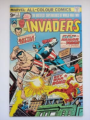 Buy INVADERS #3 (Thomas/Robbins) Marvel 1975 1st U-Man/Meranno FN+ Pence Edition • 8£