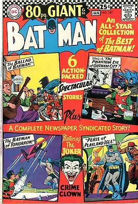 Buy Batman   # 187    VERY FINE NEAR MINT    Dec.  1966    80 Page Giant   Joker Cov • 181.84£