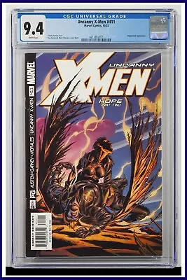 Buy Uncanny X-Men #411 CGC Graded 9.4 Marvel October 2002 White Pages Comic Book. • 61.64£