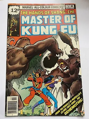 Buy SHANG-CHI : MASTER OF KUNG-FU #73 Marvel Comics UK Price 1979 VF • 2.95£