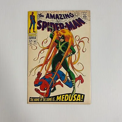 Buy Amazing Spider-Man #62 1968 NM- Cent Copy 1st Meeting Of Medusa • 270£